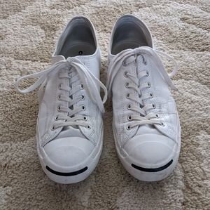 White Leather Converse